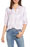 Rails Hunter Plaid Shirt In Lavender Blossom White