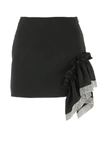 AREA AREA CRYSTAL EMBELLISHED MINI SKIRT