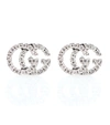 GUCCI RUNNING G 18KT GOLD AND DIAMOND EARRINGS,P00260782