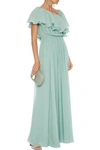 GIAMBATTISTA VALLI RUFFLED SILK-CHIFFON GOWN,3074457345621406949