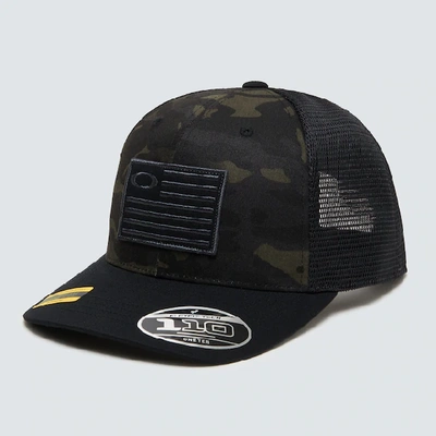 Oakley Si Multicam Flag 110 Snapbck Cap In Black