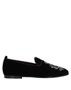 Dolce & Gabbana Velvet Loafer In Black