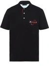 PRADA LOGO EMBROIDERED POLO SHIRT