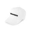 Dsquared2 White Embroidered Logo Twill Cap In White