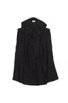 LEMAIRE LEMAIRE ASYMMETRICAL FRONT RUFFLE DRESS