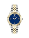 VERSACE GRECA SIGNATURE LADY GOLDTONE STAINLESS STEEL BRACELET WATCH,0400012707107