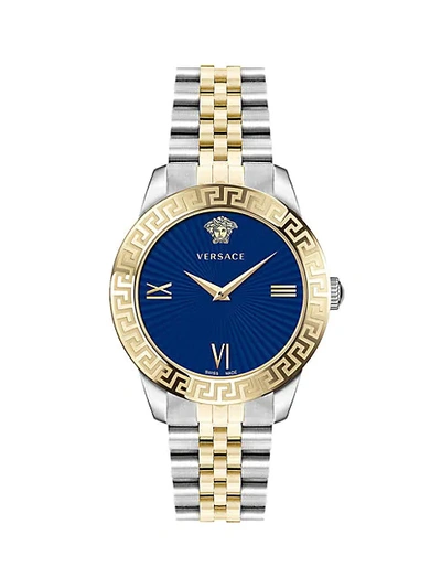 Versace Greca Signature Lady Goldtone Stainless Steel Bracelet Watch