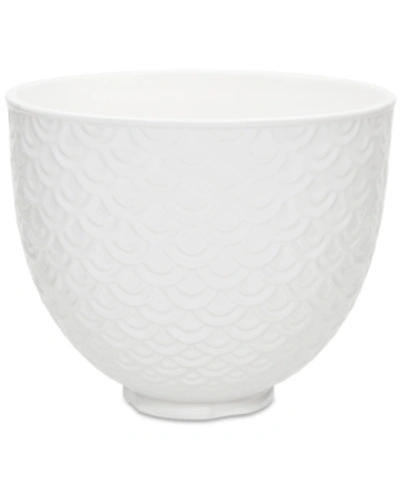 Kitchenaid 5-qt. White Mermaid Lace Ceramic Bowl Ksm2cb5twm