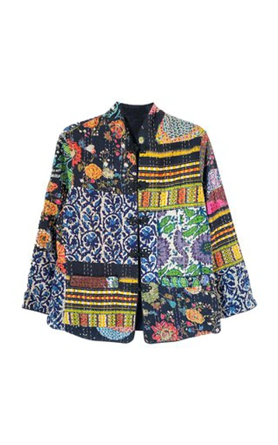 Ciao Lucia Marco Patchwork Cotton Jacket In Multi