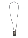 ALEXANDER MCQUEEN ALEXANDER MCQUEEN CAMOUFLAGE IDENTITY NECKLACE