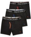 Polo Ralph Lauren Men's 3-pack 4-d Flex Cool Microfiber Boxer Briefs In Black Assorted