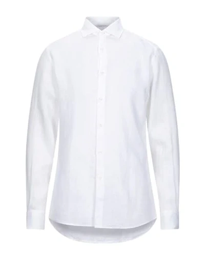 Ermenegildo Zegna Grandad-collar Linen Shirt In White