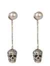 ALEXANDER MCQUEEN SKULL EARRINGS,11385582