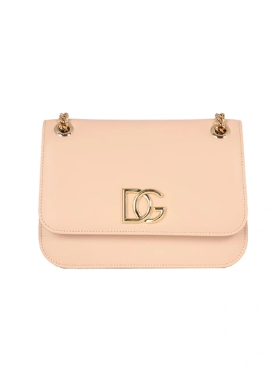 Dolce & Gabbana Small Millenials Bag With Logo In Pink