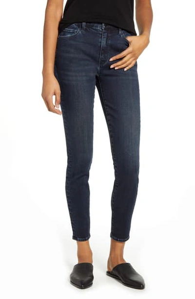 Wash Lab High Waist Ankle Skinny Jeans In Blue