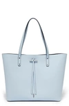 Thacker Fran Leather Tote In Cloud