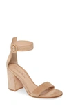 GIANVITO ROSSI BLOCK HEEL SANDAL,G61374-85RIC-CAM