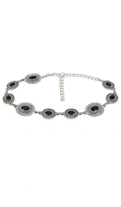 Ouai Winona Belt In Silver & Black