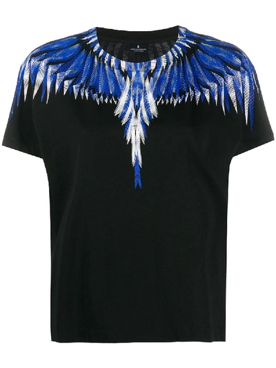 Marcelo Burlon County Of Milan Squared Wings T-shirts In Black