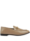 Gucci Women's Brixton Leather Horsebit Loafers In Neutrals