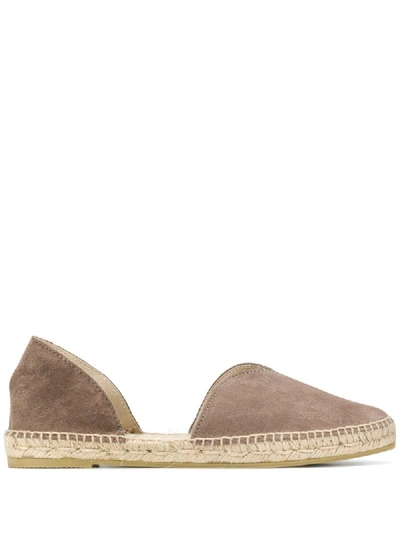 Manebi Cut-out Espadrilles In Neutrals
