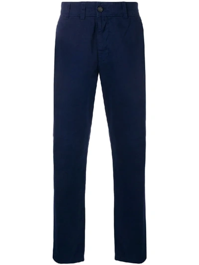 Acne Studios Slim Chino Trousers In Blue