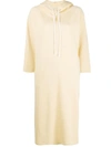 AERON HOODED MID-LENGTH SHIFT DRESS