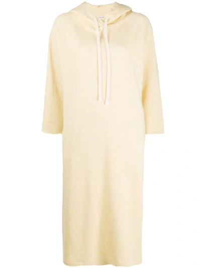 Aeron Hooded Mid-length Shift Dress In Yellow