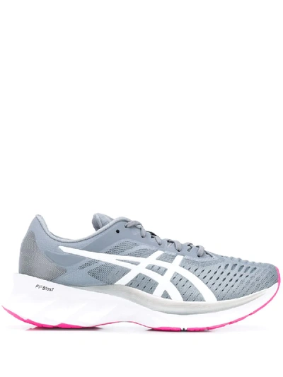 Asics Novablast Lace-up Sneakers In Grey