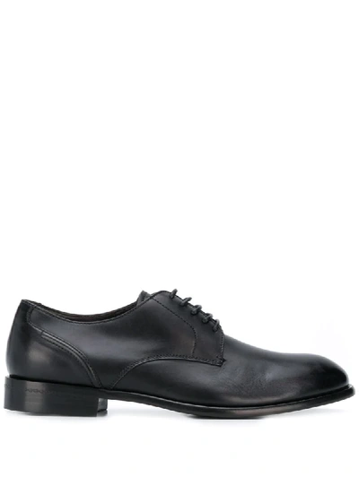 Ermenegildo Zegna Lace-up Oxford Shoes In Black
