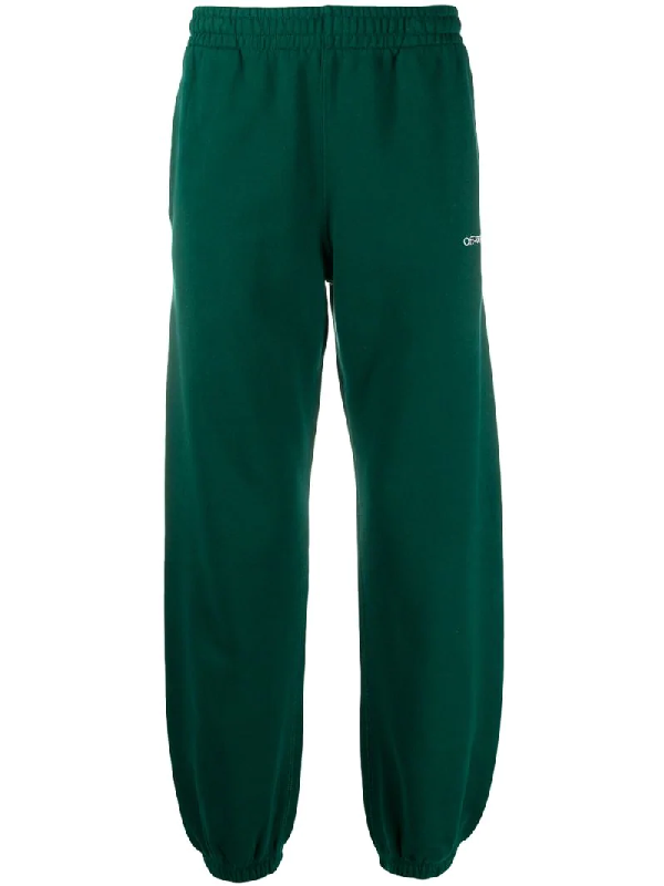 dark green track pants