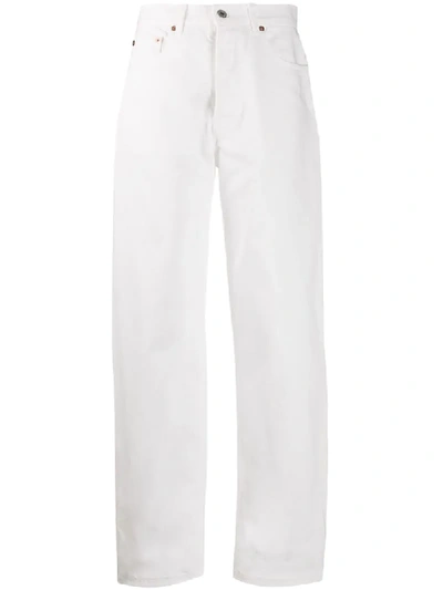 Forte Dei Marmi Couture High Rise Straight-leg Jeans In White