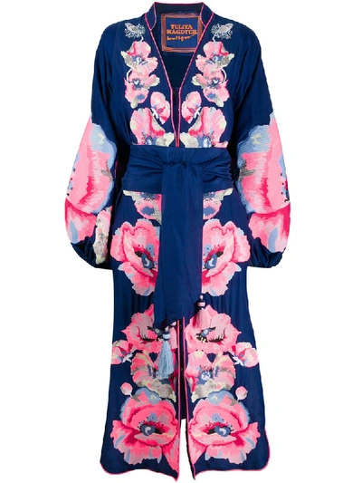Yuliya Magdych Ecstasy Kaftan Dress In Blue