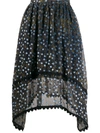 See By Chloé Dot Print Skirt In Blue