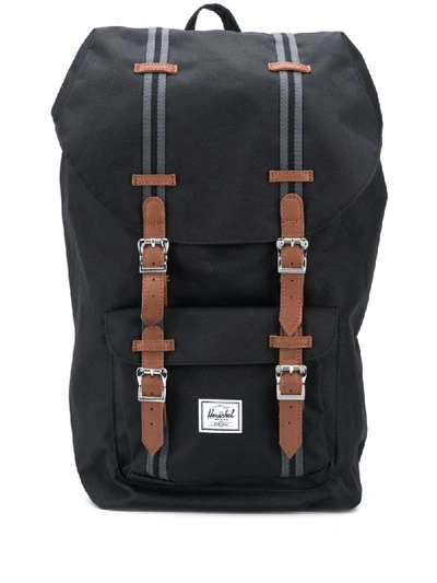 Herschel Supply Co Retreat Buckled Backpack In Black