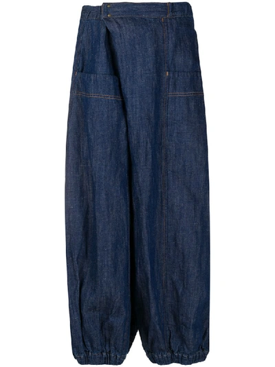 Zucca Balloon Leg Jeans In Blue