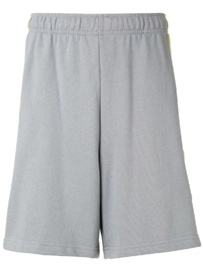 The North Face Contrast Panel Track Shorts In Grey