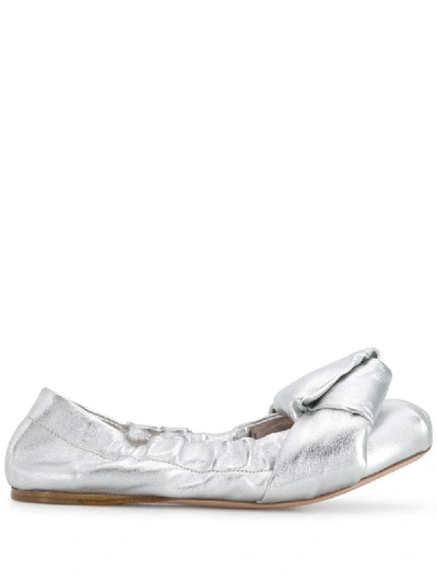 Miu Miu Klassische Ballerinas In Silver