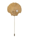 ATU BODY COUTURE TEXTURED SHELL BROOCH
