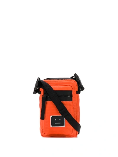 Acne Studios Lanyard Messenger Bag In Orange