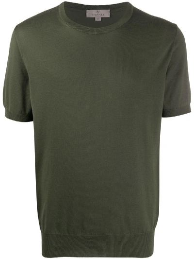 Canali Plain T-shirt In Green