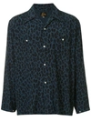 NEEDLES POINTED COLLAR LEOPARD PRINT SHIRT