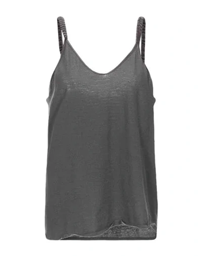 Armani Collezioni Tank Top In Steel Grey