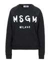 Msgm Sweatshirts In Black