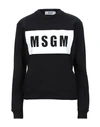 Msgm Sweatshirts In Black
