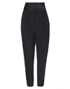 DONDUP DONDUP WOMAN PANTS BLACK SIZE 6 POLYESTER, VIRGIN WOOL, ELASTANE, SILK,13465448UI 3