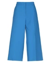 Msgm Casual Pants In Azure