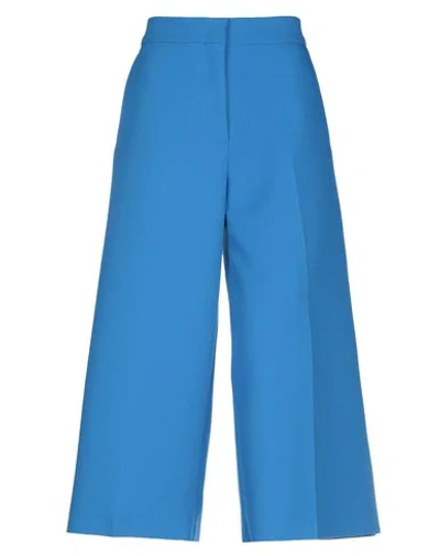 Msgm Casual Pants In Azure