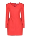 Msgm Short Dresses In Red