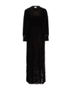 L'AUTRE CHOSE L' AUTRE CHOSE WOMAN MAXI DRESS DARK BROWN SIZE 6 POLYESTER,15040315RB 4